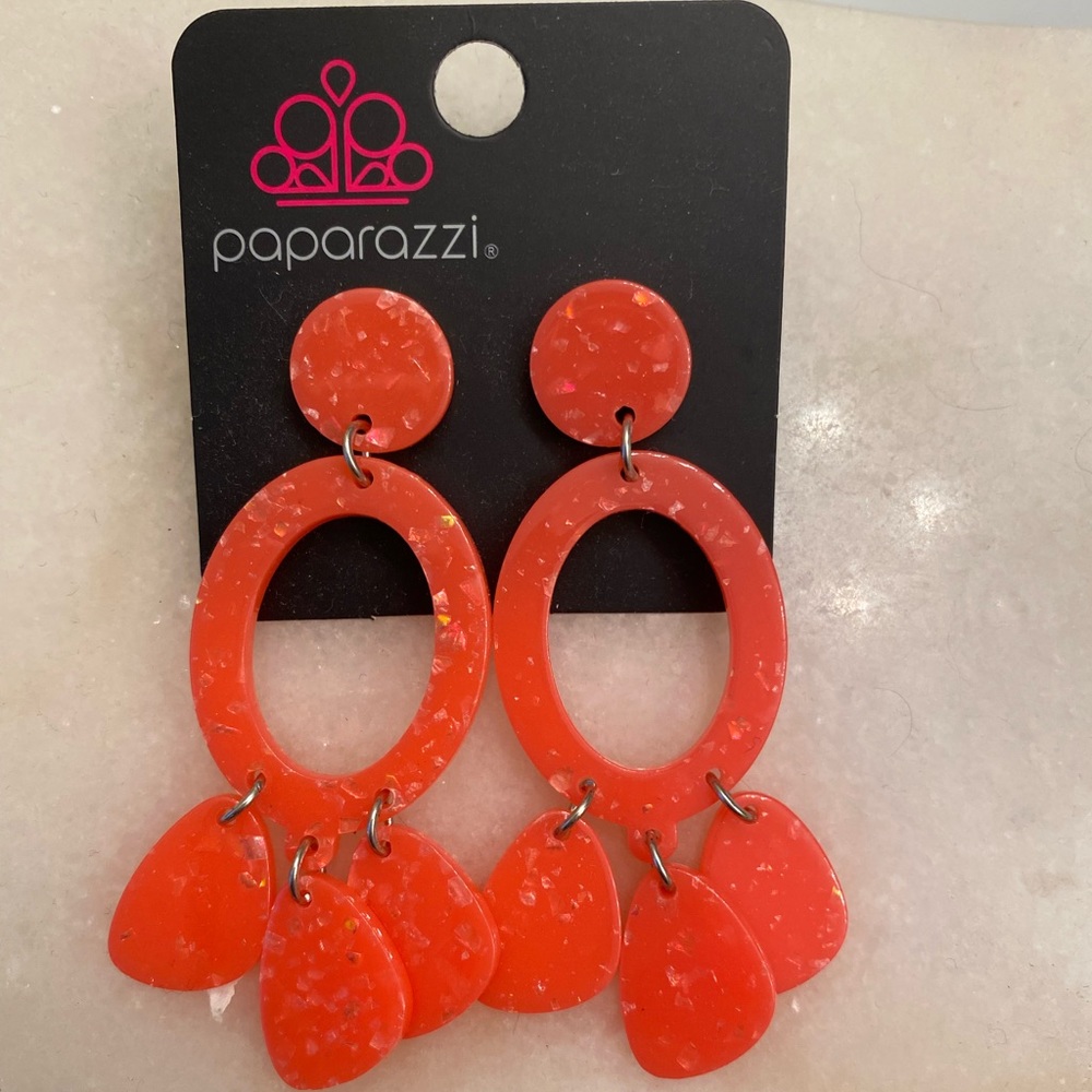 Hot Pink Acrylic Earrings!